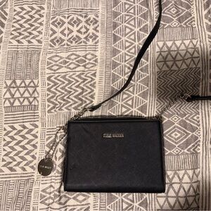 Steve Madden Black Crossbody with Chain Detail